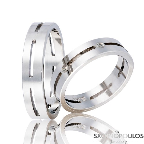 Βέρες Γάμου DR4 (5.00mm) , Χρυσές 14Κ , Ζευγάρι .